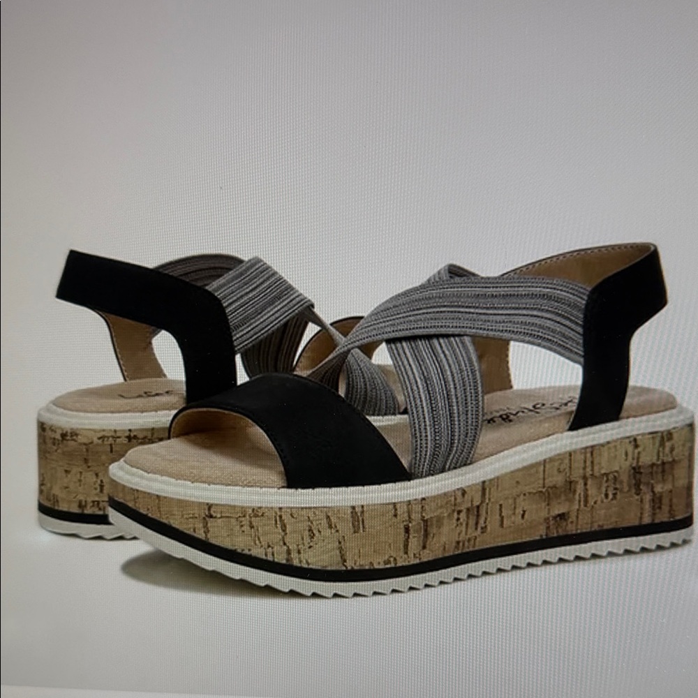 LIFE STRIDE Clementine Platform Wedge Sandal Sz. 9
